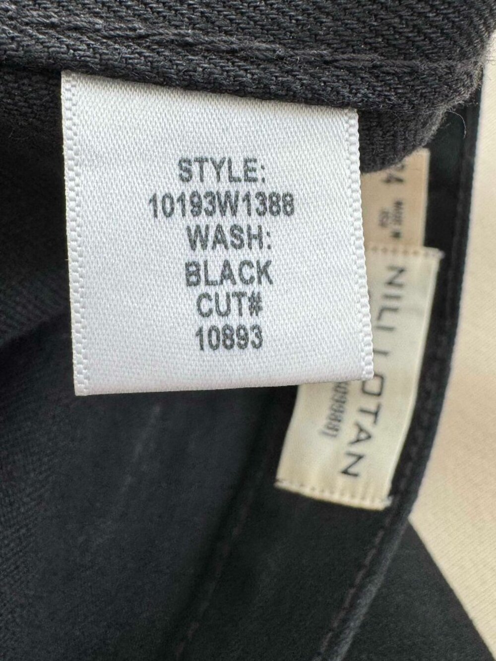 Nili Lotan "Shon" Jeans in "Black", size 24 (fits 25) - Picture 9 of 12